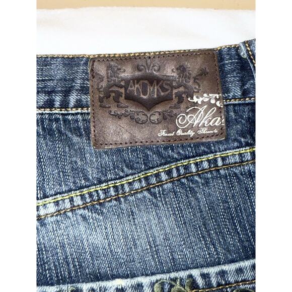 Akademiks  Dual Lion Jeans Men's 42x32 Embroidered Skater Distressed Vintage Y2K - Picture 8 of 16